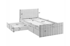 ТВИКС Кровать с ящиками 900 в Уфе - ufa.mebel24.online | фото 3