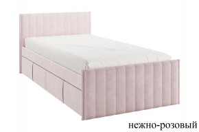 ТВИКС Кровать с ящиками 900 (нежно-розовый) в Уфе - ufa.mebel24.online | фото