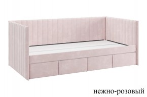 ТВИКС Кровать (софа) с ящиками 900 (нежно-розовый) в Уфе - ufa.mebel24.online | фото