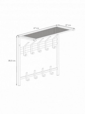 Вешалка-полка Торонто 22 в Уфе - ufa.mebel24.online | фото 3