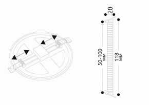 Встраиваемый светильник Arte Lamp Mesura A7972PL-1WH в Уфе - ufa.mebel24.online | фото 5
