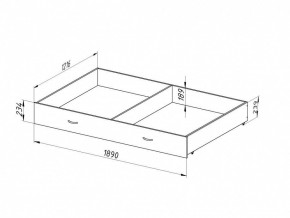 Ящик для металлических кроватей 120*190 (Дуб молочный) в Уфе - ufa.mebel24.online | фото 2